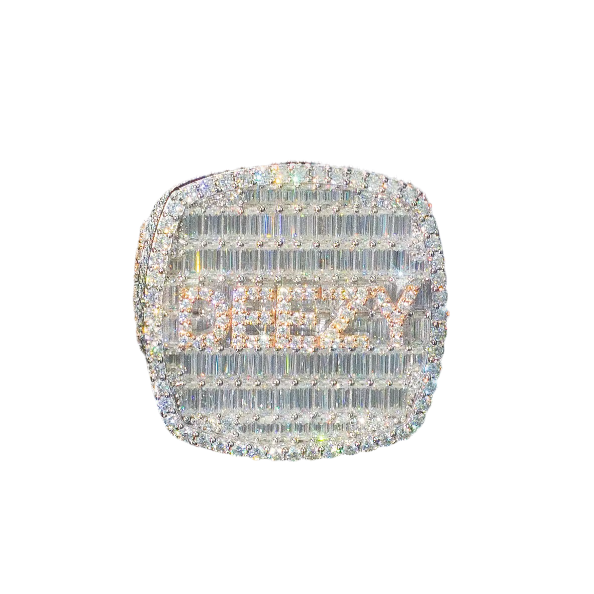 Iced Out Moissanite Custom Championship Ring