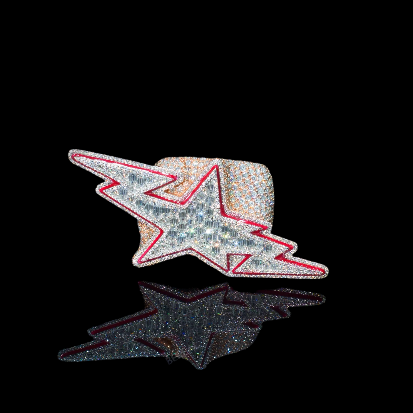 Iced Out Moissanite Custom Championship Ring