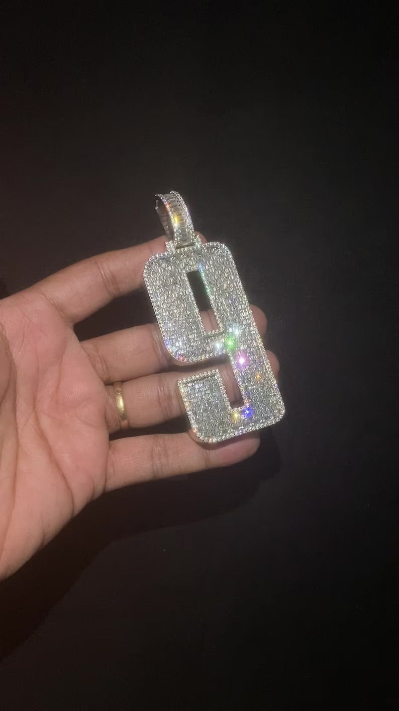 Custom Emerald Cut Iced Out Pendant