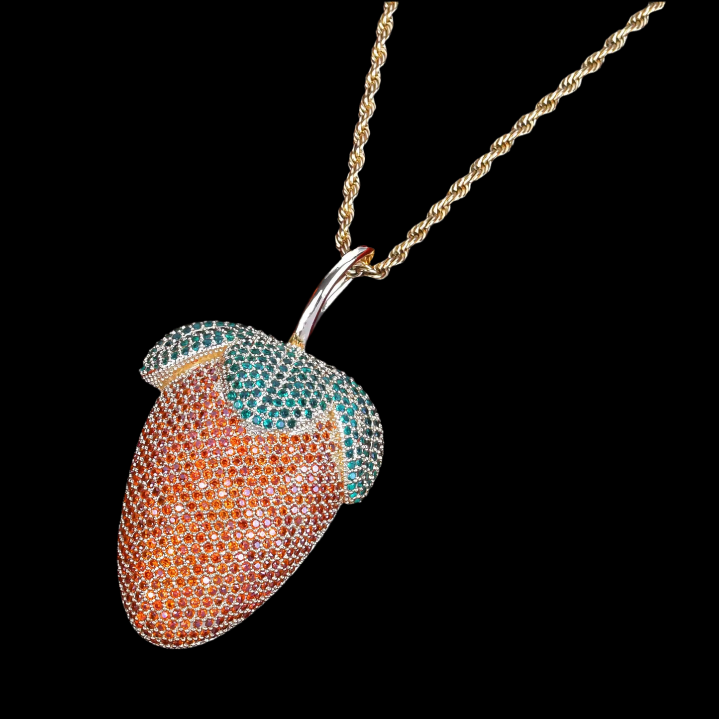Cubic Zirconia Producer Beat Maker Inspired Fruity Loops custom Pendant