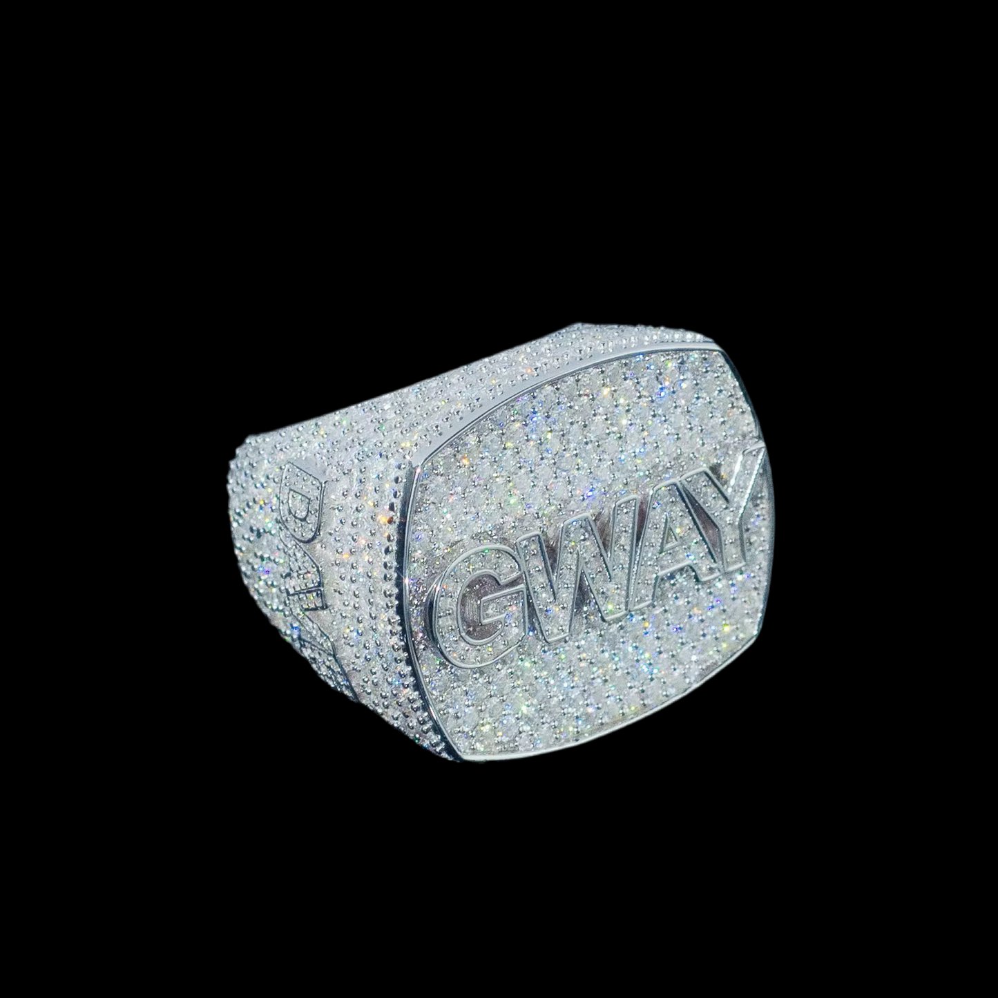 Iced Out Moissanite Custom Championship Ring