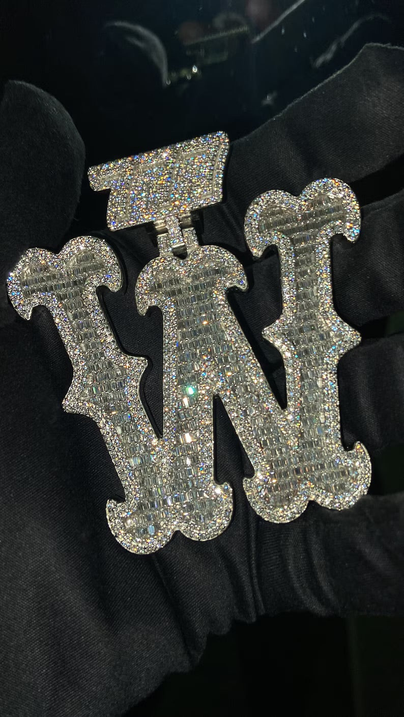 Custom Partially Iced Pendant