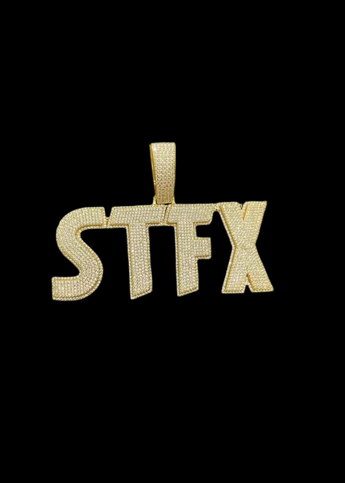 Vs1 Custom Name Plate Iced Out Pendant With Cuban Link Chain