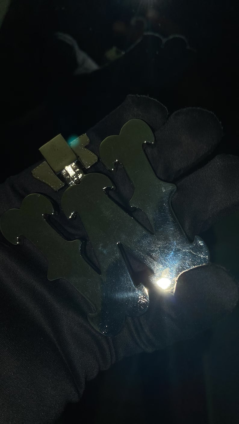 Custom Partially Iced Pendant