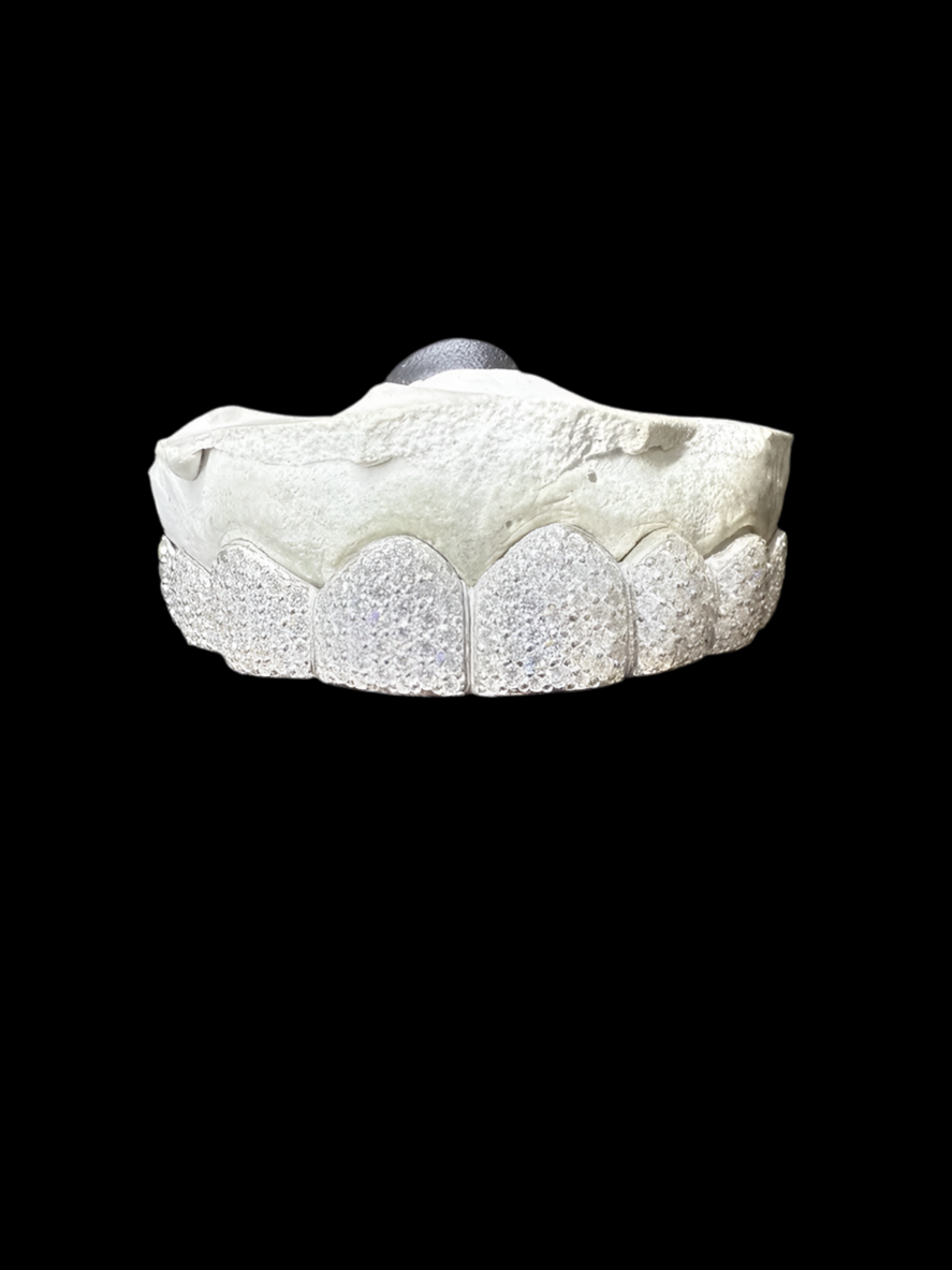 VVS Clarity natural Diamond Grillz 8 Top 8 Bottom Perm Cut