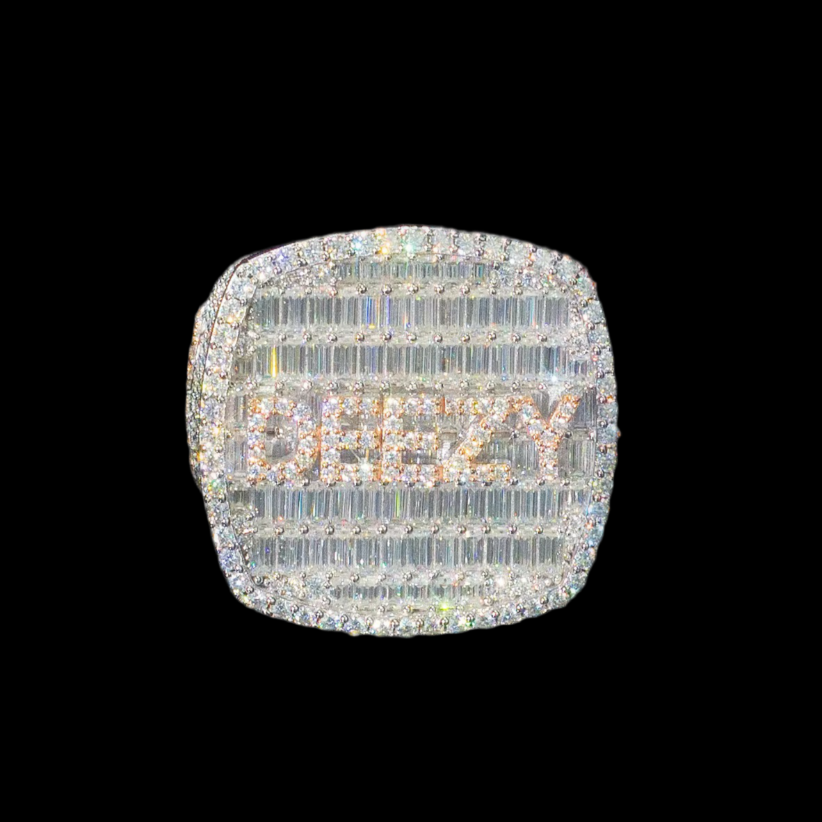 Iced Out Moissanite Custom Championship Ring