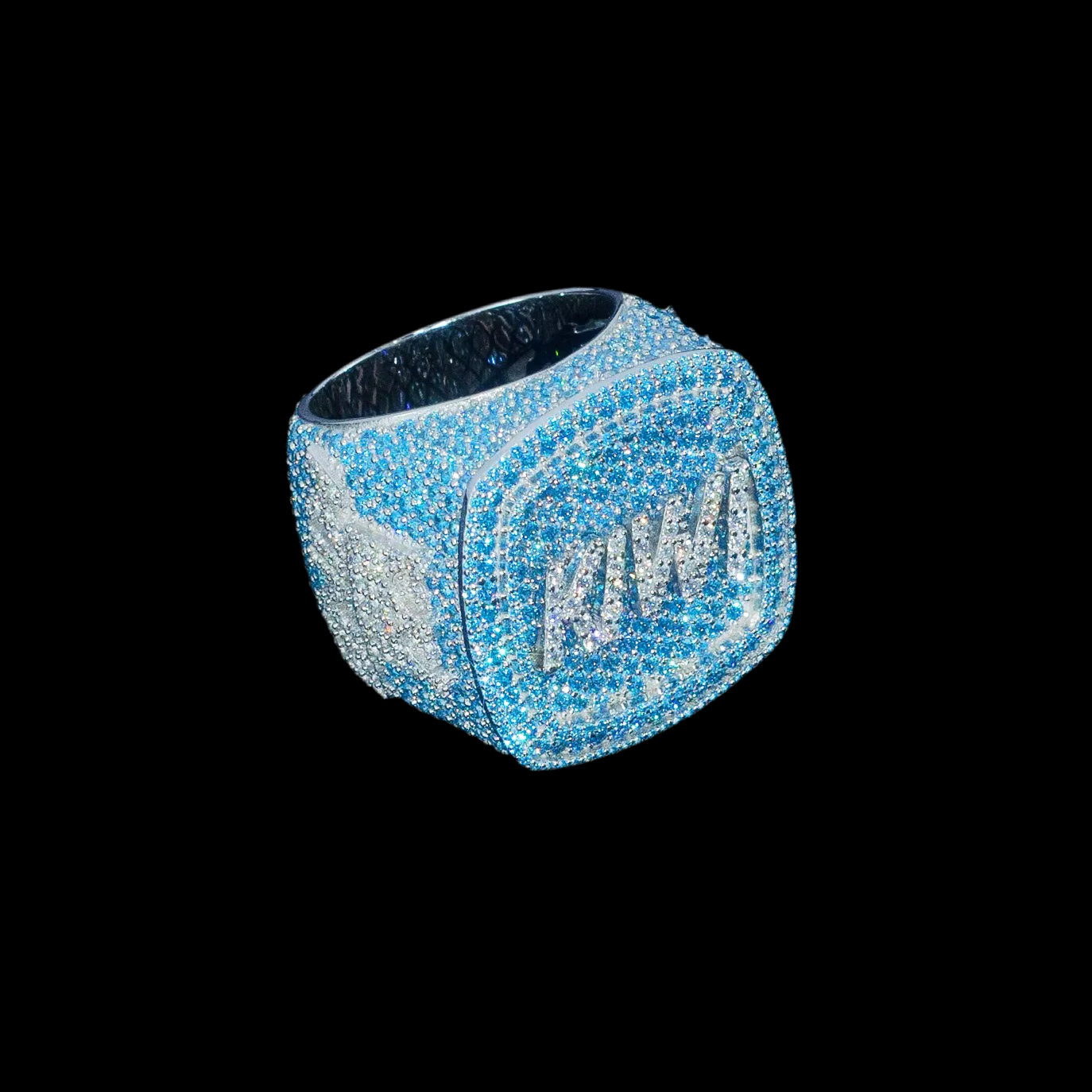 Iced Out Moissanite Custom Championship Ring
