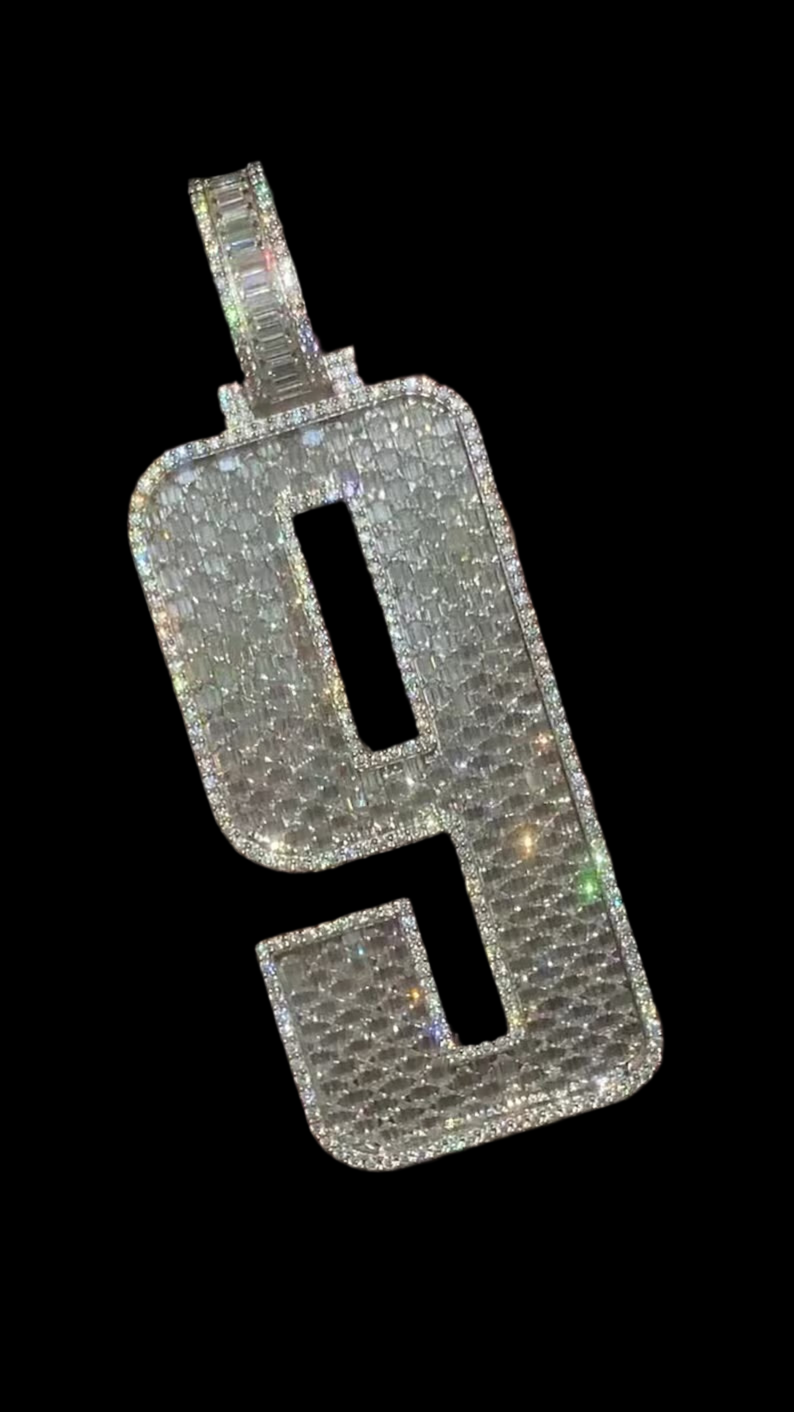 Custom Emerald Cut Iced Out Pendant
