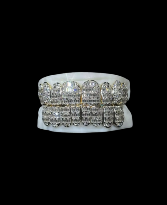 Moissanite Emerald Cut Grillz