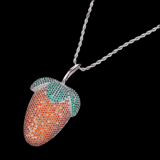 Cubic Zirconia Producer Beat Maker Inspired Fruity Loops custom Pendant