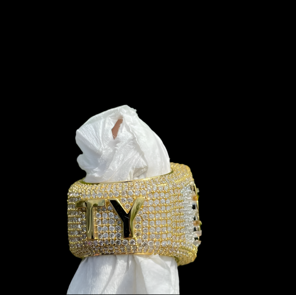 Iced Out Moissanite Custom Championship Ring