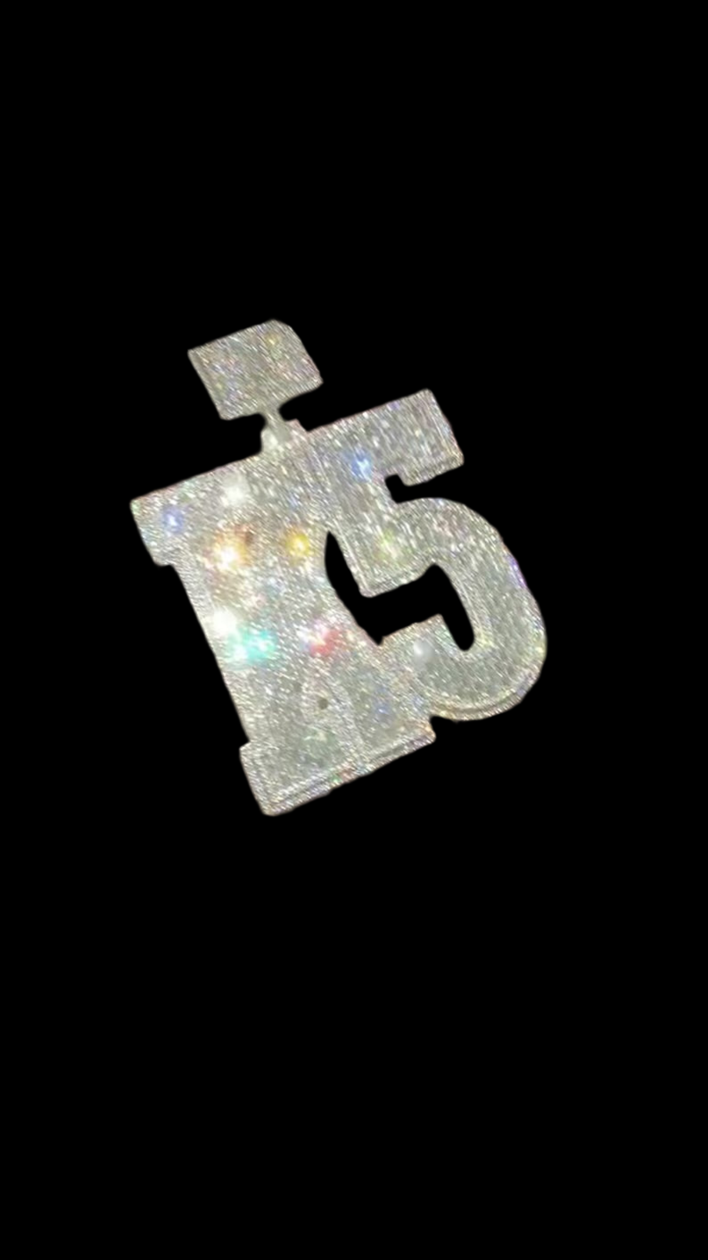 Custom Iced Out Emerald Cut Name Pendant