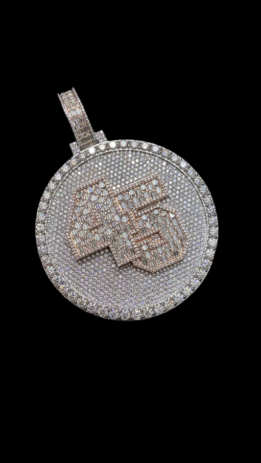 Vs Clarity Custom Circle Medallion Iced Out Diamond Pendant