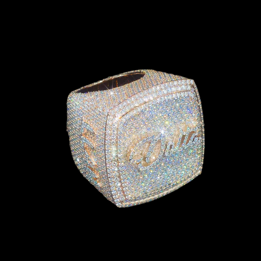 Iced Out Moissanite Custom Championship Ring