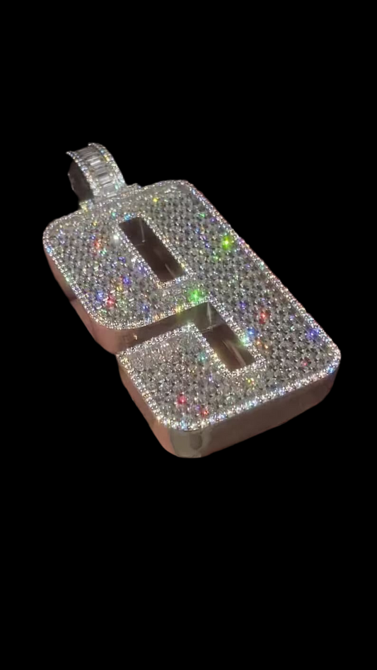 Custom Emerald Cut Iced Out Pendant